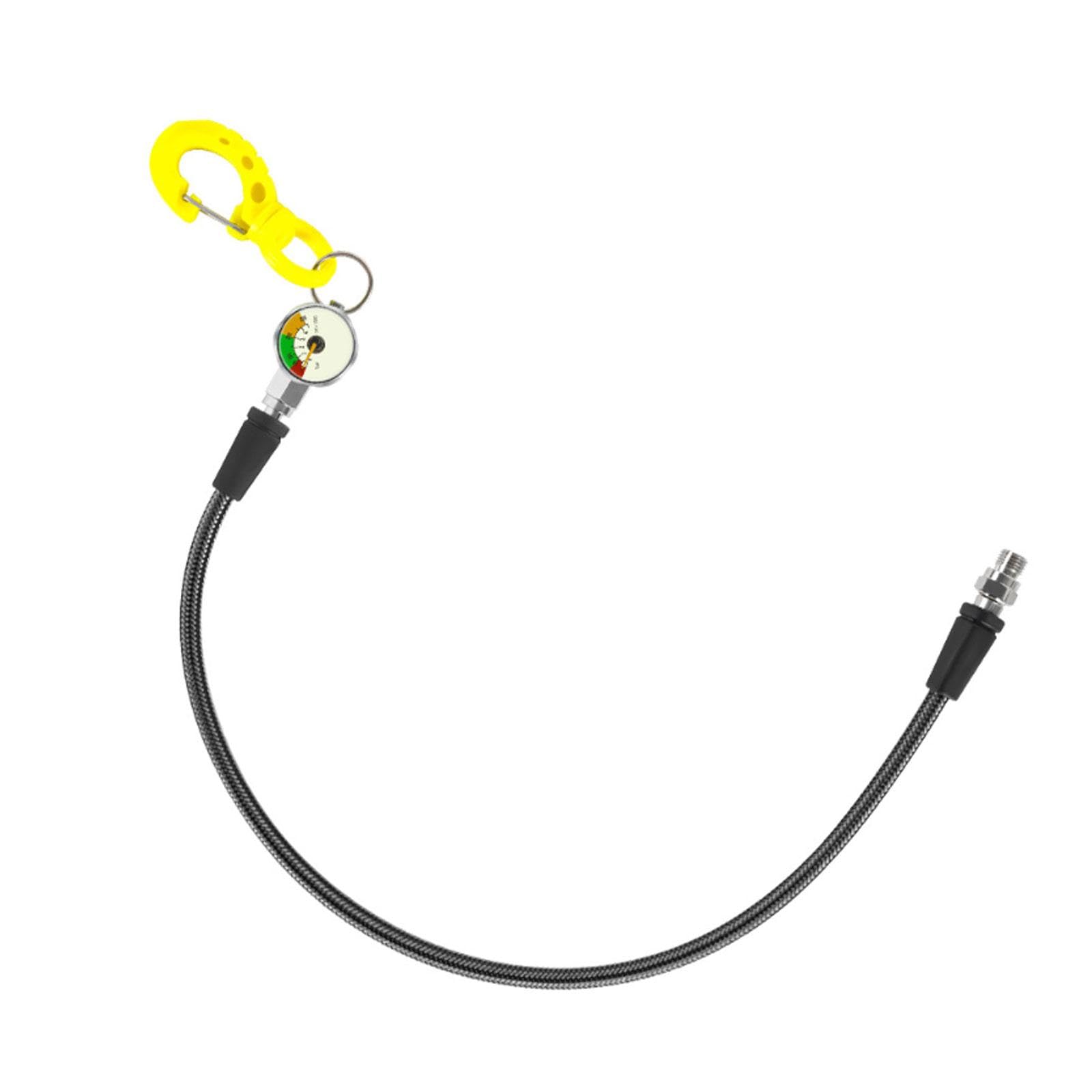 Manometro Subacqueo Immersione Manometro Sub 65cm Tubo Alta Pressione Carbonio Intrecciato