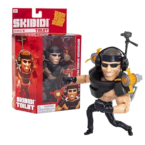 SKIBIDI Toilet Figura de Lujo Berserker Mutant Serie 2, Figuras coleccionables de 16cm, sensación de animación de Youtube, Producto Oficial de Toilet