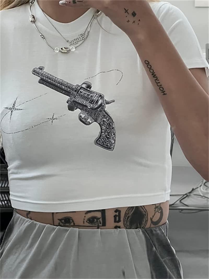 Y2k Baby Tees Crop Top for Women Girls Summer Aesthetic Graphic Short Sleeve T-Shirt - Image 4