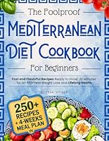 The Foolproof Mediterranean Diet Cookbook for Beginners • Fast and Flavorful Recipes Ready in Under 30 Minutes + 6-Weeks Meal Plan for an Effortless Weight Loss and Lifelong Health B0DF2LN7MN Book Cover