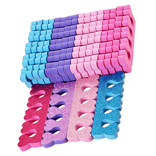 IWOWHERO Toe Separators for 24pcs Toe Dividers Nail Art Bands Comfortable Spreader