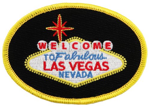 Welcome to Fabulous Las Vegas Sign Embroidered Patch Iron-On Casino Souvenir