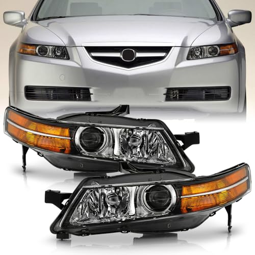 KEEKPO - For 2004-2008 Acura TL HID/Xenon Type Factory Projector Headlights Headlamps Replacement Pair Set Left+Right