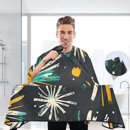 Capa para cortar cabello impermeable profesional MAOBLYR con cierre ajustable de broche para barbería y estilismo miniatura 6