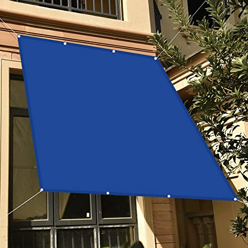 Voile d'ombrage bleu marine de haute densité avec kit d'ancrage complet