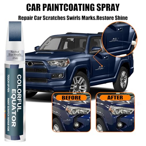 Image of 8S6 Dark /Nautical Blue Metallic Touch Up Paint for Toyota, Car Paint Pen Scratch Repair Two-In-One Touch Up Paint, Premium Car Scratch Remover for Deep Scratches