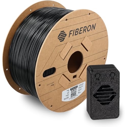 Image of Polymaker Fiberon PETG-ESD Filament 1.75mm Black 3kg - Electrostatic Discharge Safe, Tough PETG 3D Printer Filament for Electronics Industry