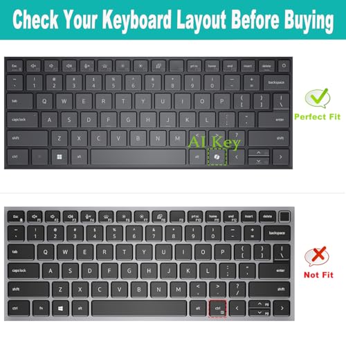 Protector de teclado para Dell Pro 14 2025/2026 14 pulgadas miniatura 2