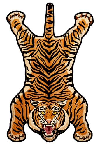 Tapete Decorativo 3D Tigre 4x6 ft Antideslizante