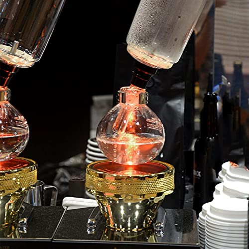 FFFHYIZH Siphon-Kaffeemaschine, Siphon-Kaffeemaschine-Set, Kaffee-Siphon-Siphon, Verbrühschutz für 5 Tassen, Vakuum-Kaffeemaschinen, Schwarz 7 FFFHYIZH Siphon-Kaffeemaschine, Siphon-Kaffeemaschine-Set, Kaffee-Siphon-Siphon, Verbrühschutz für 5 Tassen, Vakuum-Kaffeemaschinen, Schwarz