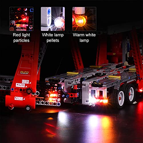 KCGNBQING NLNE Light Set für Bausteine Modell - LED Light Kit Kompatibel mit Lego 42098, Nicht Enthalten das Modell… – Bild 4