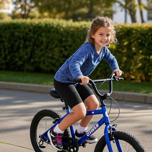 Girls Bike Shorts-8" Spandex Soft High Waisted Athletic Dance Gymnastics Volleyball Biker Shorts for Girls 6-14Years3