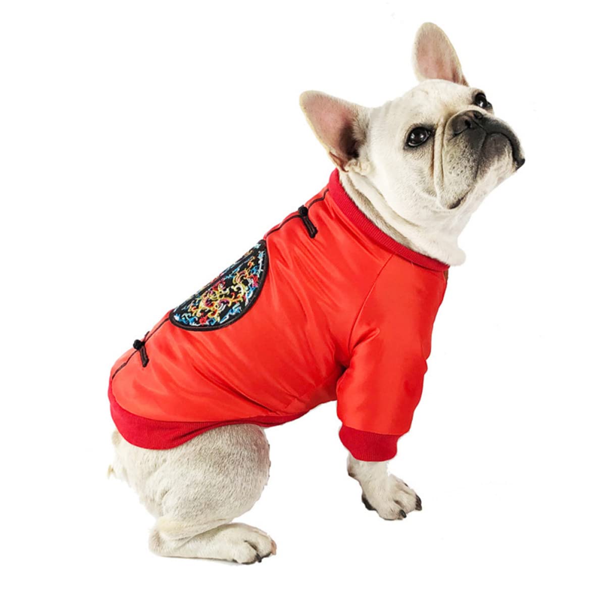 POPETPOP 3pezzi Costume Invernale Per Cani Con Design Creativo Abbigliamento Per Animali Domestici Stile Cinese Per Attività Outdoor e Uso Quotidiano Circonferenza Torace