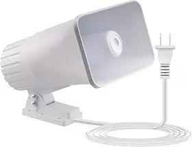 Nippon America Sirene De Segurança De Alarme Externo De Alta Potência E Alto Decibel (Tc-S7545-110), Longo Alcance, 80 Watts, 120 Decibéis, Ativação Remota Com Soquete Wi-Fi (Vendido Separadamente)