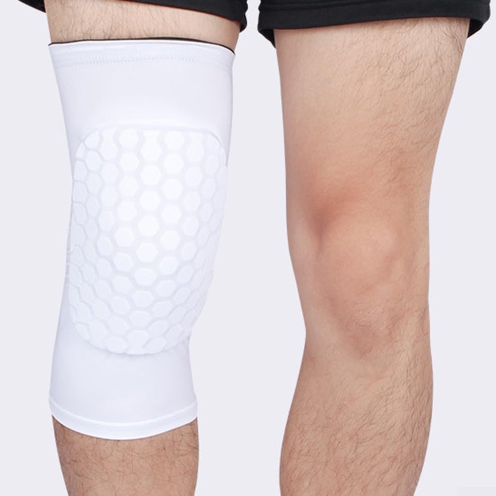1 rodillera de baloncesto para fitness, transpirable, anticolisión, tiras antideslizantes de silicona (M negro)