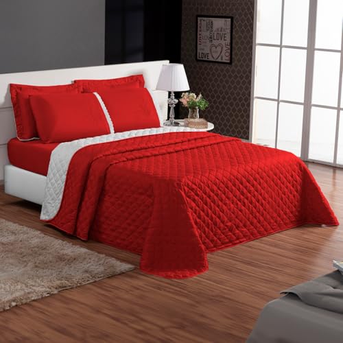 Cobre Leito Colcha para Cama de Casal King Size Dupla