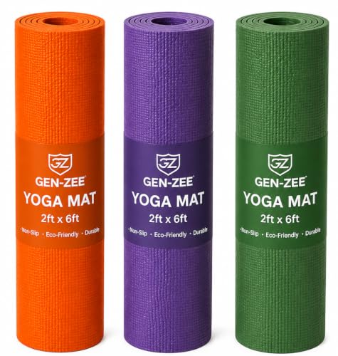 Image of GEN ZEE Yoga mat for Women & Men EVA Material Anti-Slip Mat for Workout|Exercise Mat For Home Gym | Yoga Mat-For Gym-Workout and Yoga Exercise I Colour May Vary
