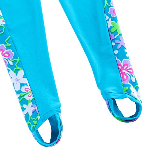 Tfjh E 1Pcs Girls Long Sleeve Swimsuit Upf 50+ Rashguard 7-8Years Blue Long #TOP4