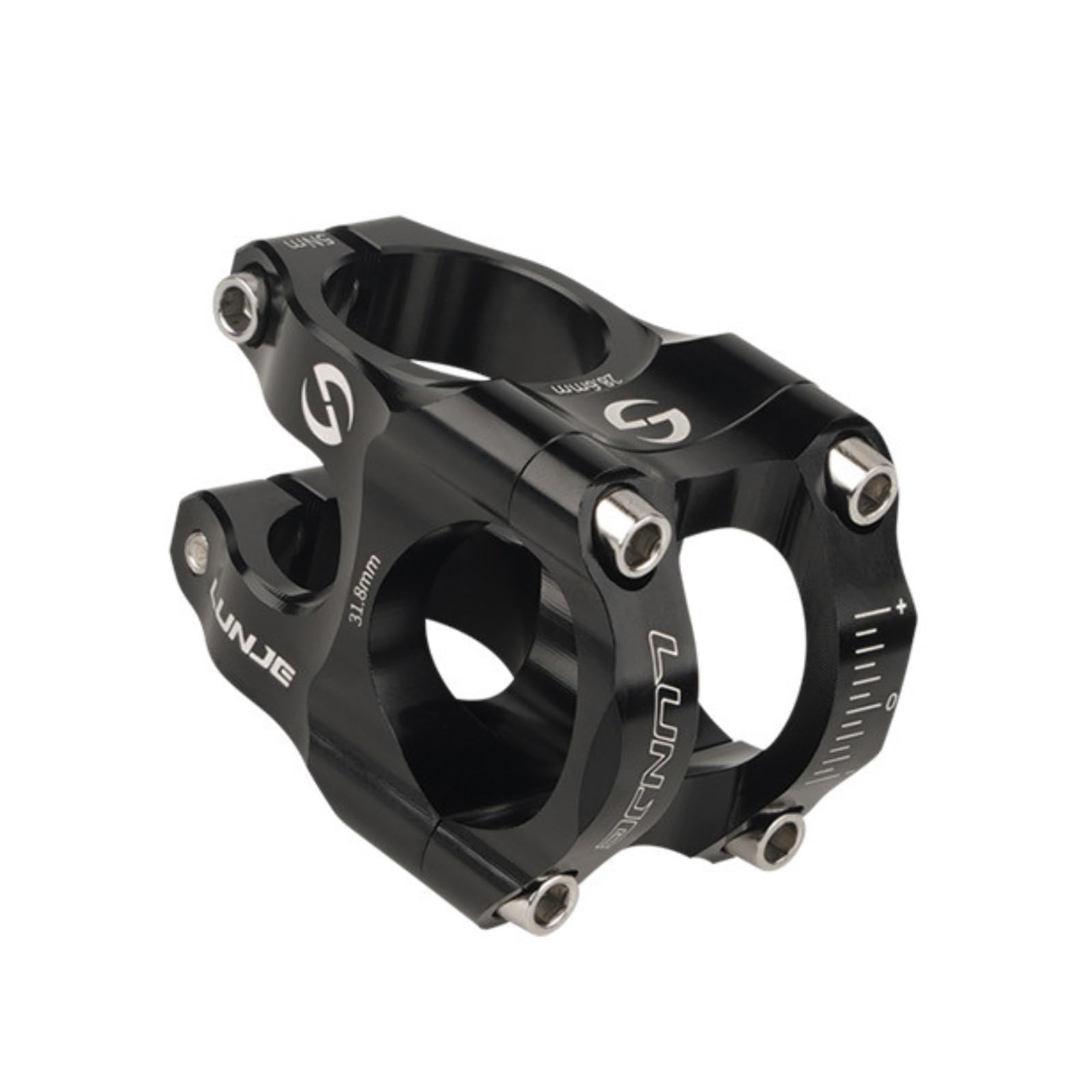 SUBORAWOS 31.8 Bike Stem 35mm, Short Bike Stem Mountain Bike Stem, Handlebar Stem Aluminum Alloy, for Road Bike MTB, BMX