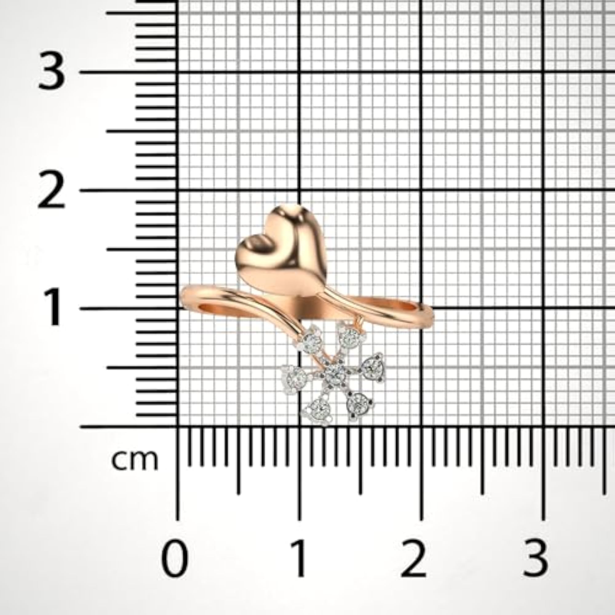 Women's Sterling Silver & Certified Lab Grown Diamond Ring, 0.13cts
