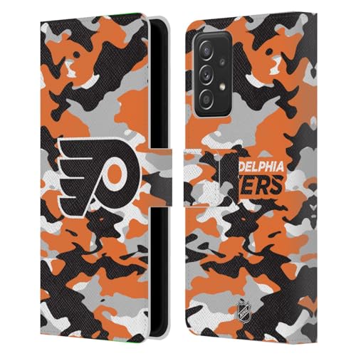 Étui cuir Philadelphia Flyers Samsung A53 5G finition camouflage NHL haute résistance