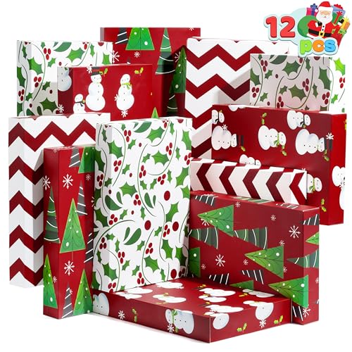 JOYIN 12 PCS 14" x 9.5" x 2" Christmas Shirt