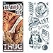 Tinsley Transfers Prison 18 and Life Temporary Tattoo FX Costume Kit (14 Piece), Black/White