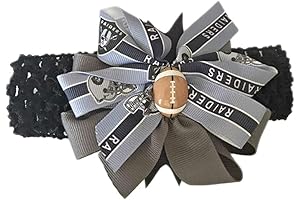 Raiders 49ers Girl Boutique Bow Crocheted Headband