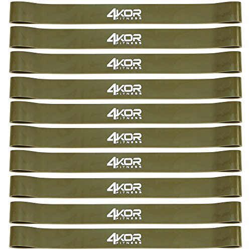 Image of 4KOR Fitness Resistance Loop Band Set, Perfect for Crossfit, Yoga, Physical Therapy, and Booty Building
