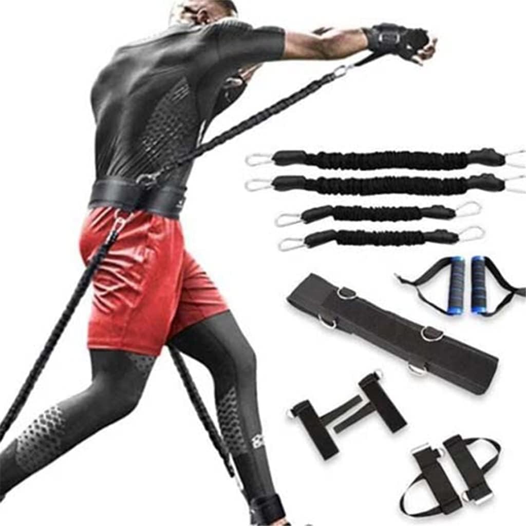 FITCOZI Cotton Fitness Resistance Band Set For Boxing On Legs And Arms Fitness Band Muay Thai Home Gym Bouncing Strength Training Kit (Training Kit)