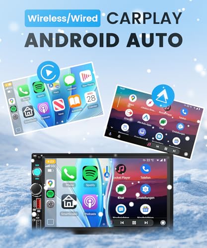 Radio para auto Rimoody doble din con pantalla táctil de 7 pulgadas miniatura 2