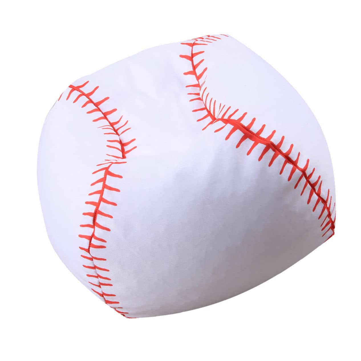 Pouf de rangement pour peluches et jouets au style baseball pour chambre d'enfant