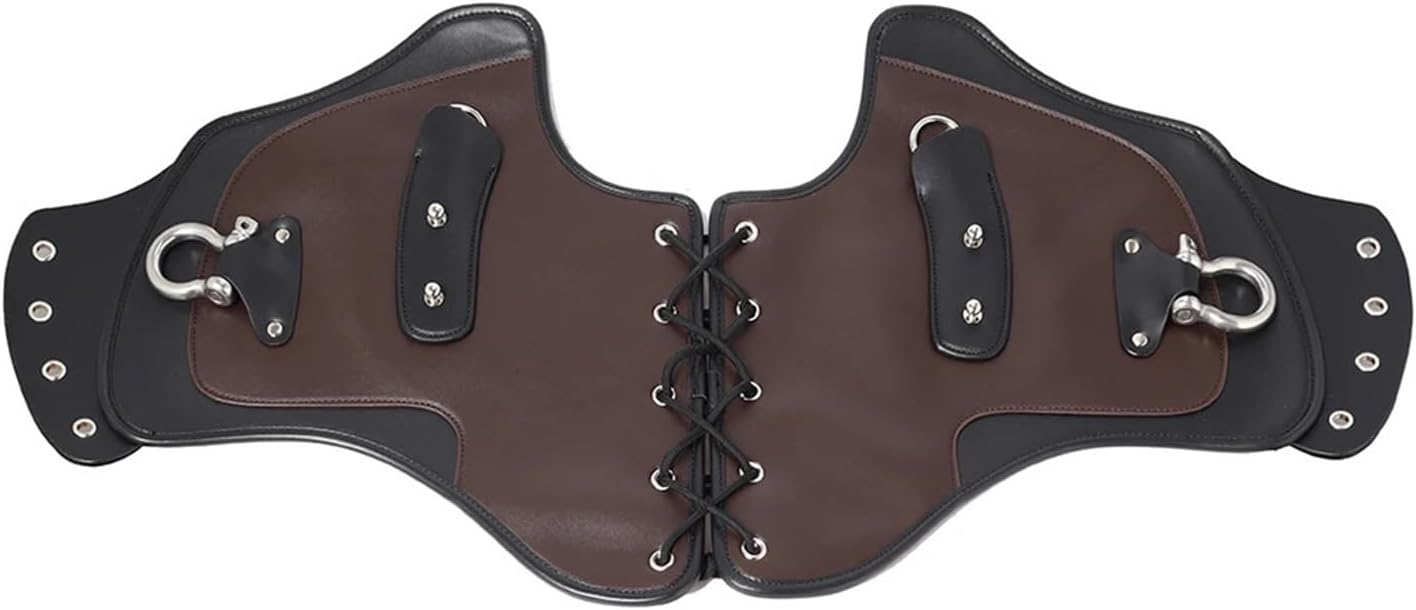 Motorcycle Universal Heat Saddle Shield Deflectors PU Leather Compatible with Touring Softail Dyna Sportster XL (Color : Brown)