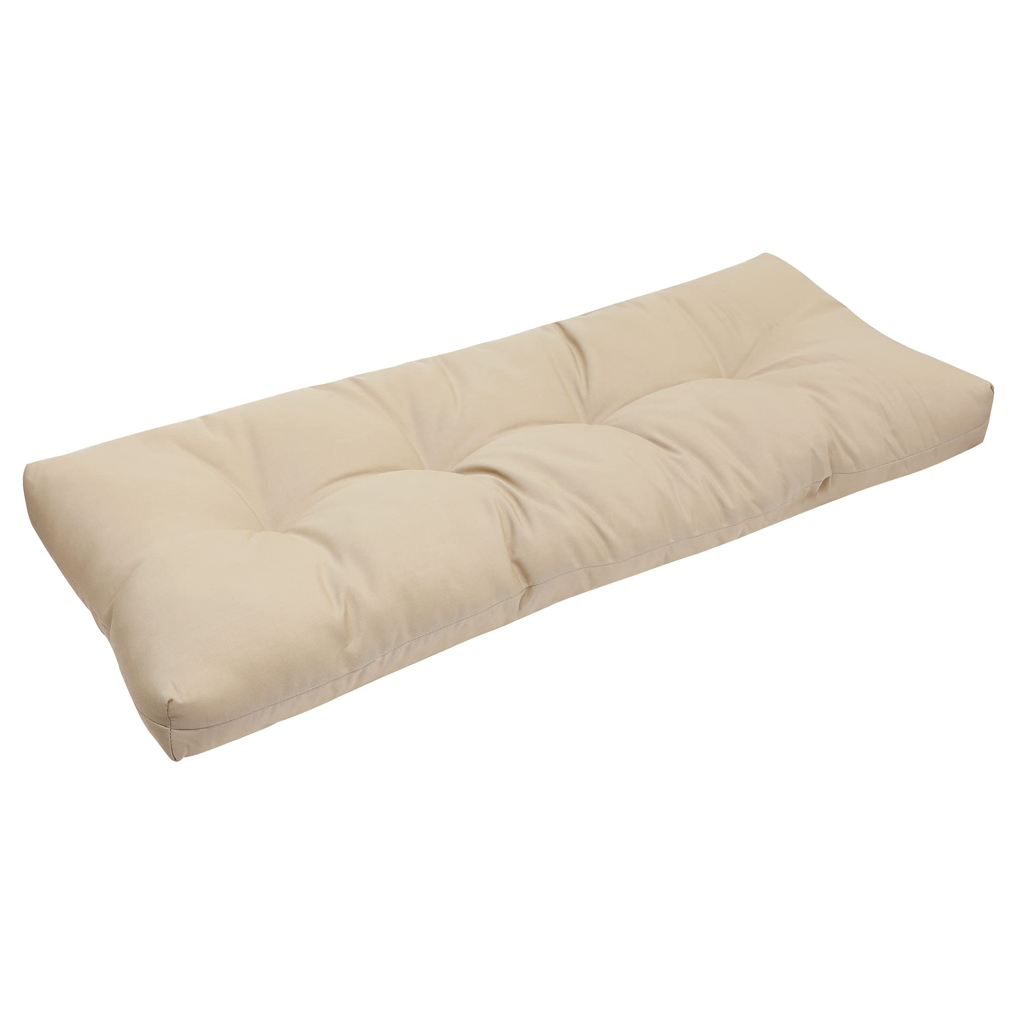 RACE LEAF Bench Cushion 45" x 18" Khaki, Outdoor/Indoor Water Resistant