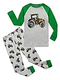 Family Feeling Tractor Little Boys Long Sleeve Pajamas Sets 100% Cotton Pyjamas Toddler Kids Pjs...