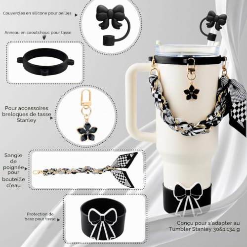 OFFCURVE Kit de Décoration pour Stanley Cup 30/40 oz, Lot de 5 Accessoires – vue 4