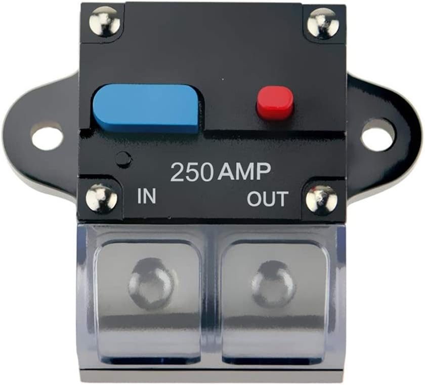 OUHL 50 Amp Circuit Breaker Manual Reset 30-250A for Car Truck Rv ATV Marine Trolling Motors Boat Vehicles,12V-48V DC Waterproof (50A): Automotive