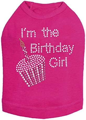 I'm The Birthday Girl Dog Shirt 4XL Fuchsia