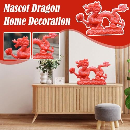 Estatua de Dragón Feng Shui en Resina, Set de 2 Piezas miniatura 4