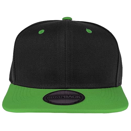 Image of Gelante Plain Blank Flat Brim Adjustable Snapback Baseball Caps Wholesale LOT 12 Pack
