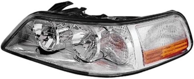 CarLights360 For Lincoln Town Car 2003 2004 Headlight Assembly Driver Side w/HID Type Chrome Housing Clear Lens FO2502185 | 4W1Z13008C