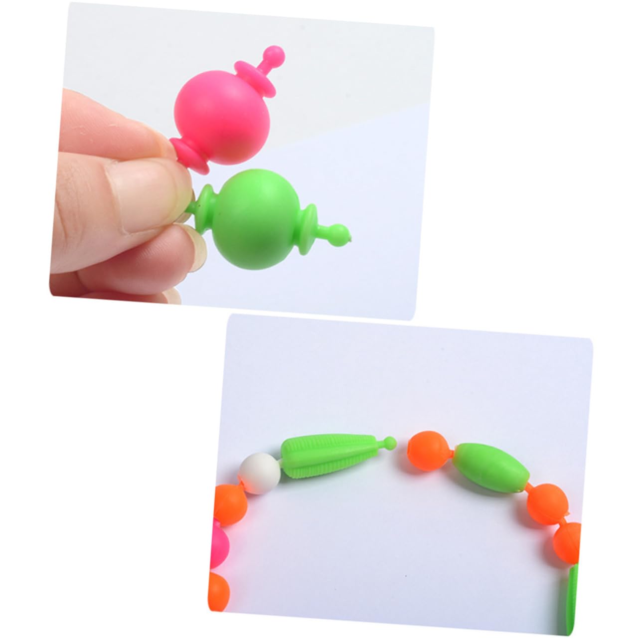 BESTonZON Juego de Cuentas de Plástico para Pulseras Diy, 1 Caja, Niñas