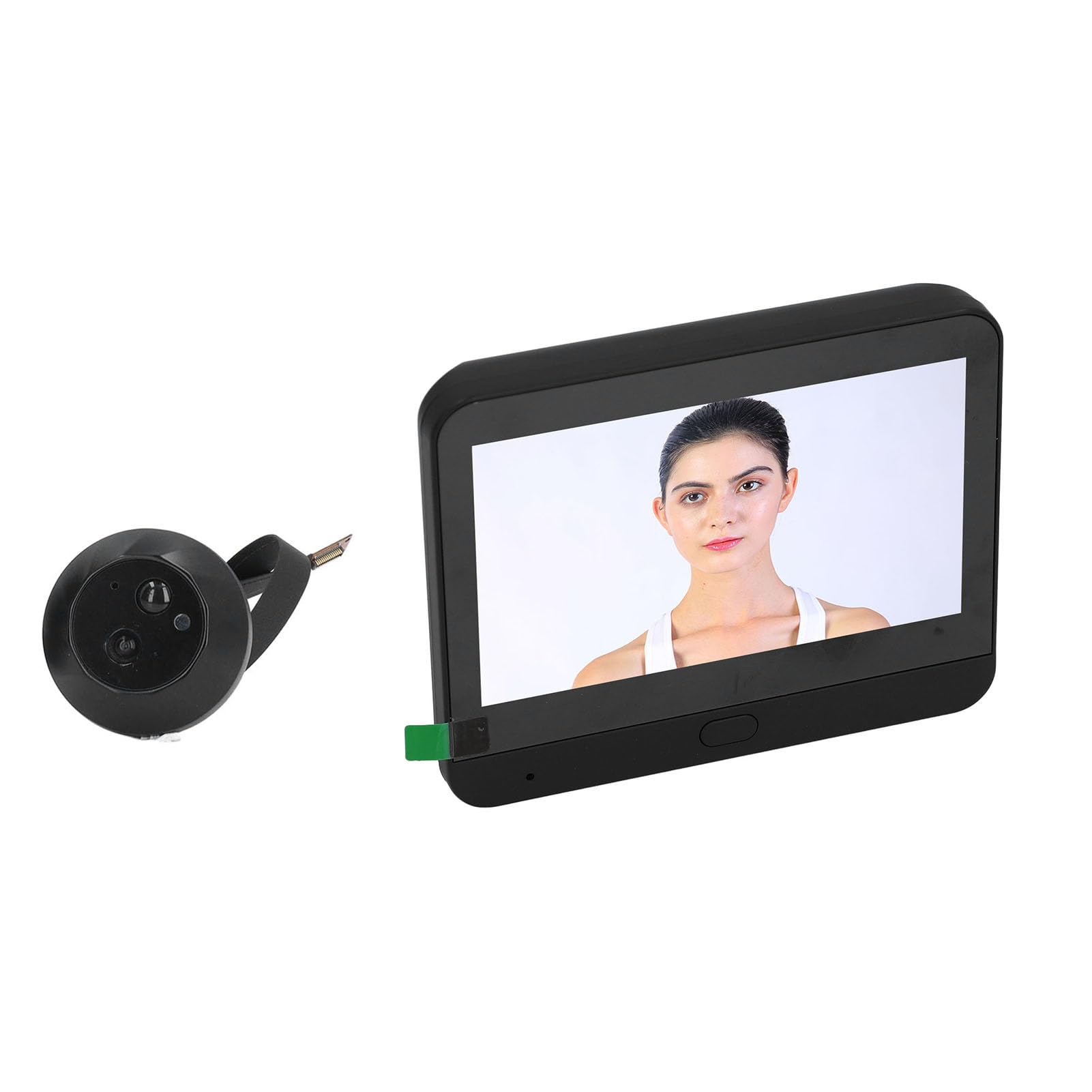 Kamera Türspion WiFi Zwei-Wege-Gespräch IR Nachtsicht 1080P Türklingel Digital Wireless Türspion mit Display 4,3 Zoll (10,9 cm) PI-Bewegungserkennung