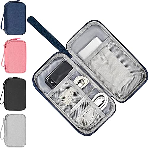 Electronics Travel Organizer Storage Bag Waterproof Carrying Case, Electronics Accessories Bag, Compact Cable Organizer, Portable Cord Organizer Case for Cable, Cord, Charger, Phone, Earphone