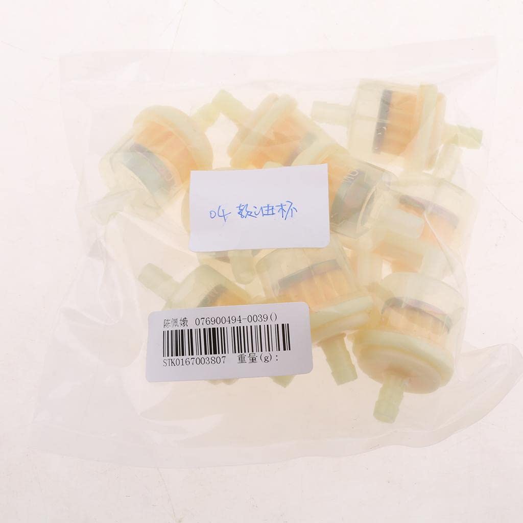 bnf® 10 x pvc 5/16'' motorcycle petrol inline fuel filter cleaning engine