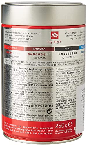 Café molido Classico illy tueste medio para tus mañanas con espresso arábico 2