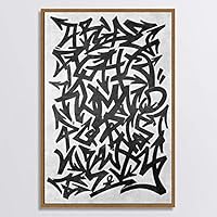 Framed Canvas Wall Art Black and White Style Canvas Prints Home Artwork Decoration for Living Room,Bedroom - 16x24 inches