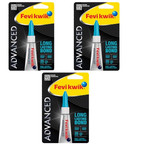 Image of Fevikwik Advanced 3 GM (Pack of 3) | Instant glue for repair | Water-proof glue| Shock proof | Long lasting bonds
