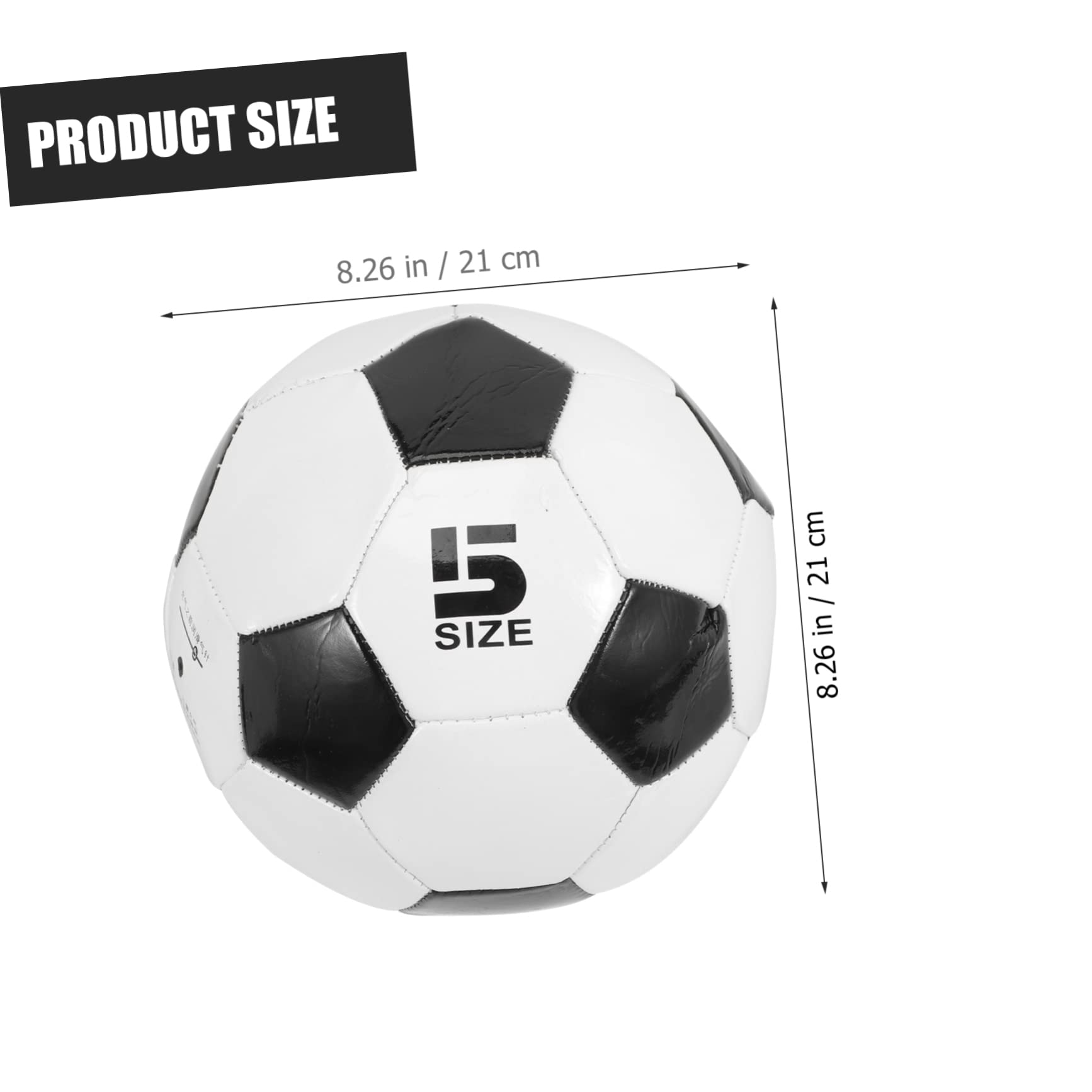 UPKOCH 6 Balones de Fútbol PVC para Niños, Resistentes y Cosidos a Mano, Ideales para Entrenamiento y Práctica al Aire Libre, Paquete de 6 Unidades