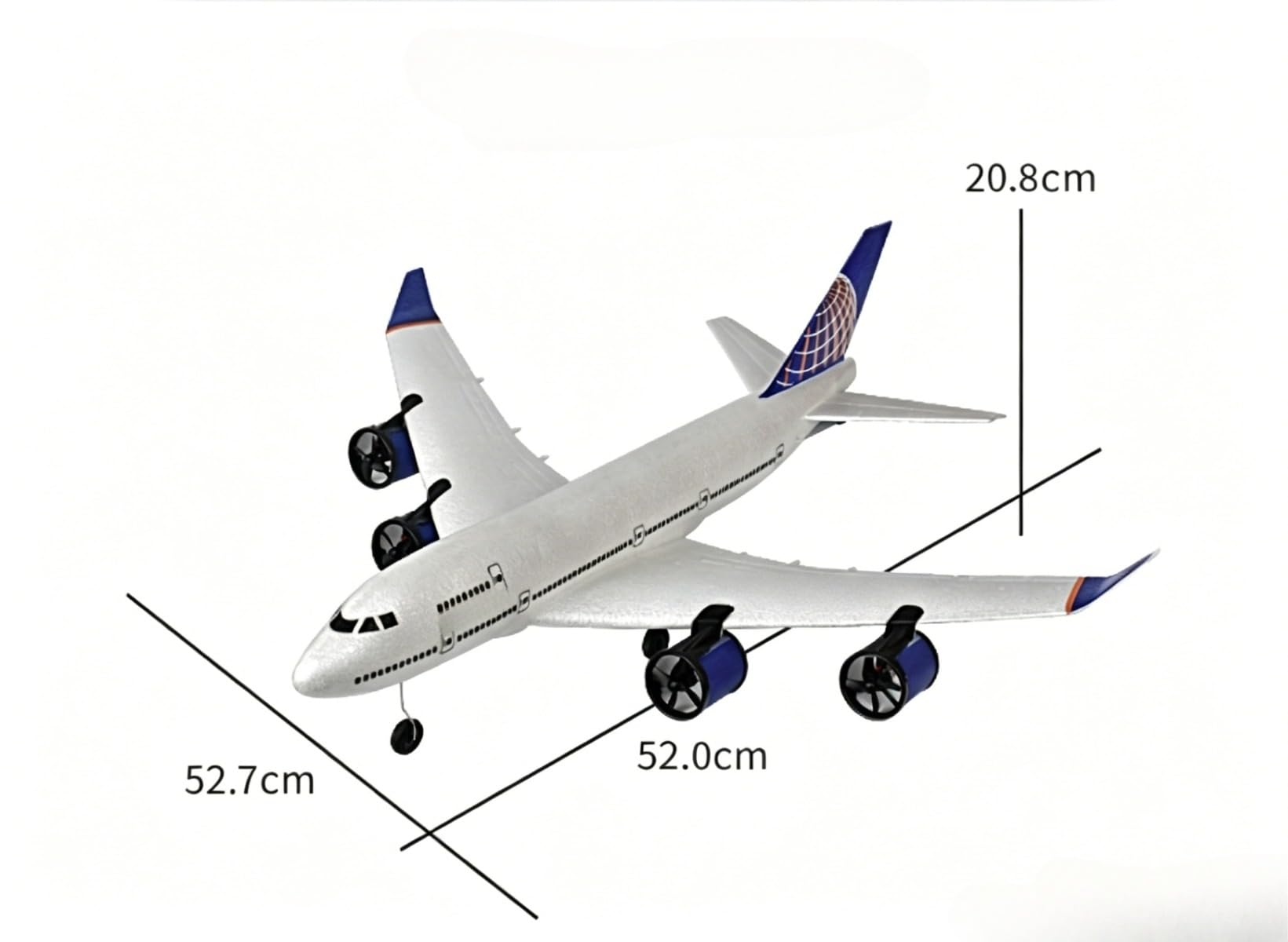 Amazon | 【Sanugov】大型リモコン飛行機模型 A380，747 タイプ EVA